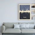 thumbnail image 3 of Trademark Fine Art 'Barcelona Spain Skyline Navy' Canvas Art by Michael Tompsett, 3 of 3