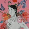 thumbnail image 3 of Iafrate, Sandra 12x12 Black Modern Framed Museum Art Print Titled - Lady Florals II, 3 of 5