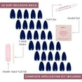 thumbnail image 3 of Glamnetic Press-On Nails – Midnight Blue | Dark Navy Almond Nails, " Salon Quality" , 30 Count, 3 of 6