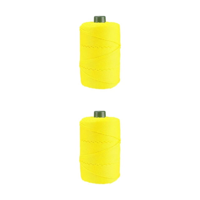Guardoinrt Odorless Ice Rope For Handcrafts Stretchy And Thin For Hats And Cushion Making Crochet Yarn 23 Bright Yellow 2Set