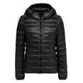 thumbnail image 3 of Women's Lightweight Hooded Winter Windproof Warm Coat with Recycled Insulation Slim Fit Short Jacket Outerwear, 3 of 4