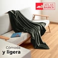 thumbnail image 2 of Frazada Cobertor Suave 130 x 190 Atlas del descanso  Olivo, 2 of 6