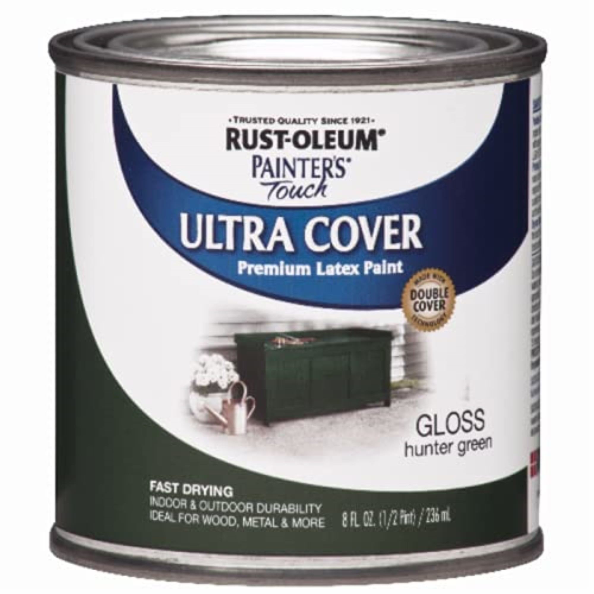 Painters Touch 1938-730 Painter's Touch Ultra Cover Latex Paint, Hunter Green, 1/2-Pint - Quantity 1