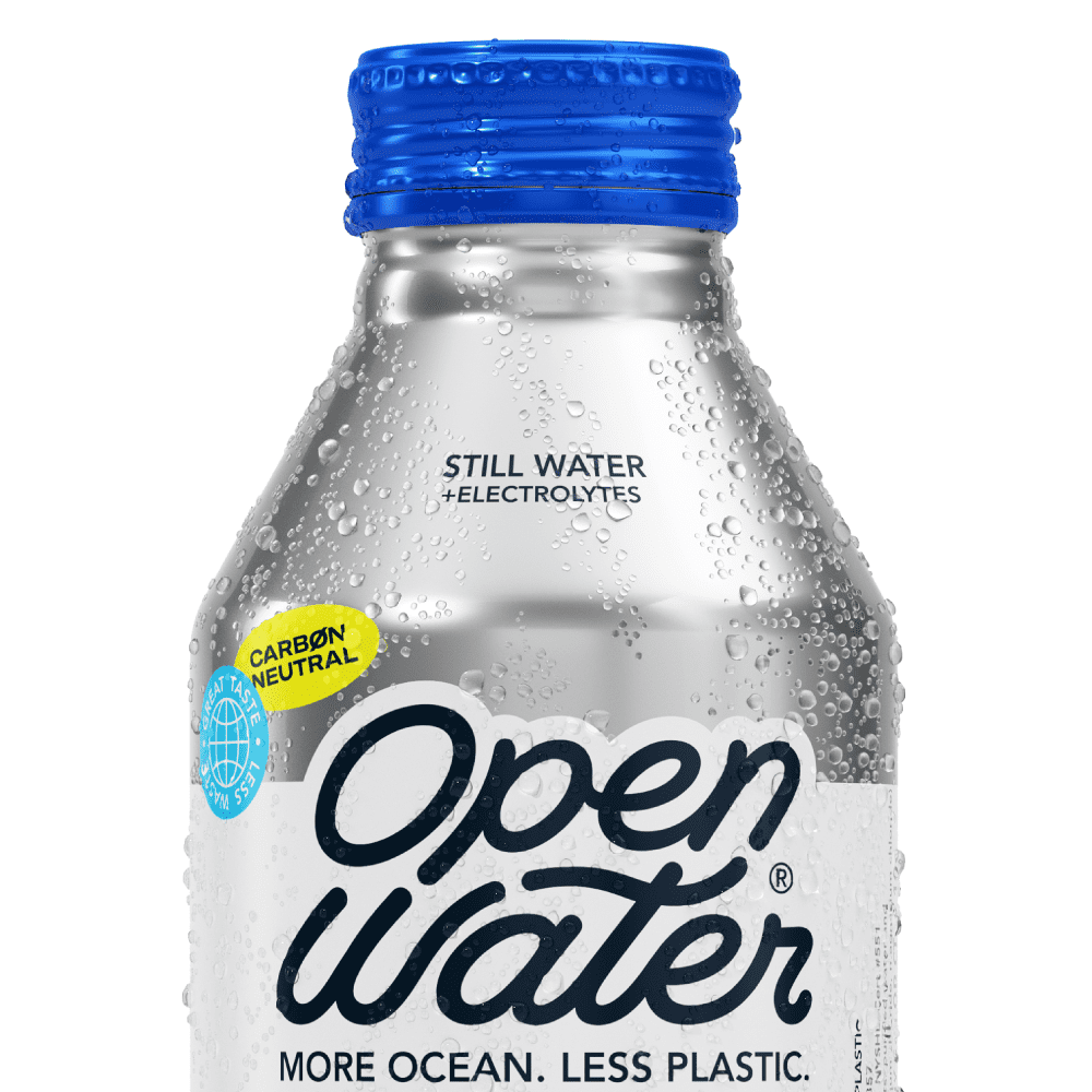 Open Water | Still Bottled Water with Electrolytes in 16-oz Aluminum Bottles (3 Cases, 36 bottles TOTAL) | BPA-Free and Eco Friendly