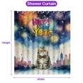 thumbnail image 5 of Happy New Year with Exotic Shorthair Fireworks Holiday Xmas Winter 2025 Shower Curtain Cat Lover Kitten Owner Gifts Waterproof Bathroom Bathtub Curtain - 00025, 5 of 5