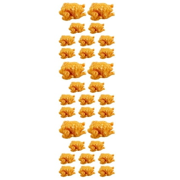 Masteelf 30 pcs  Artificial Fried Chicken Fake Cooked Chicken Lifelike Fake Fried Food For Photography Prop Desk Shops Party Display Decor