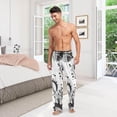 thumbnail image 7 of Football Pattern Ghost Pajama Pants, Men's Lounge Pants Light with Drawstring and Pockets, Christmas New Year Birthday Father's Day Gifts, 7 of 7