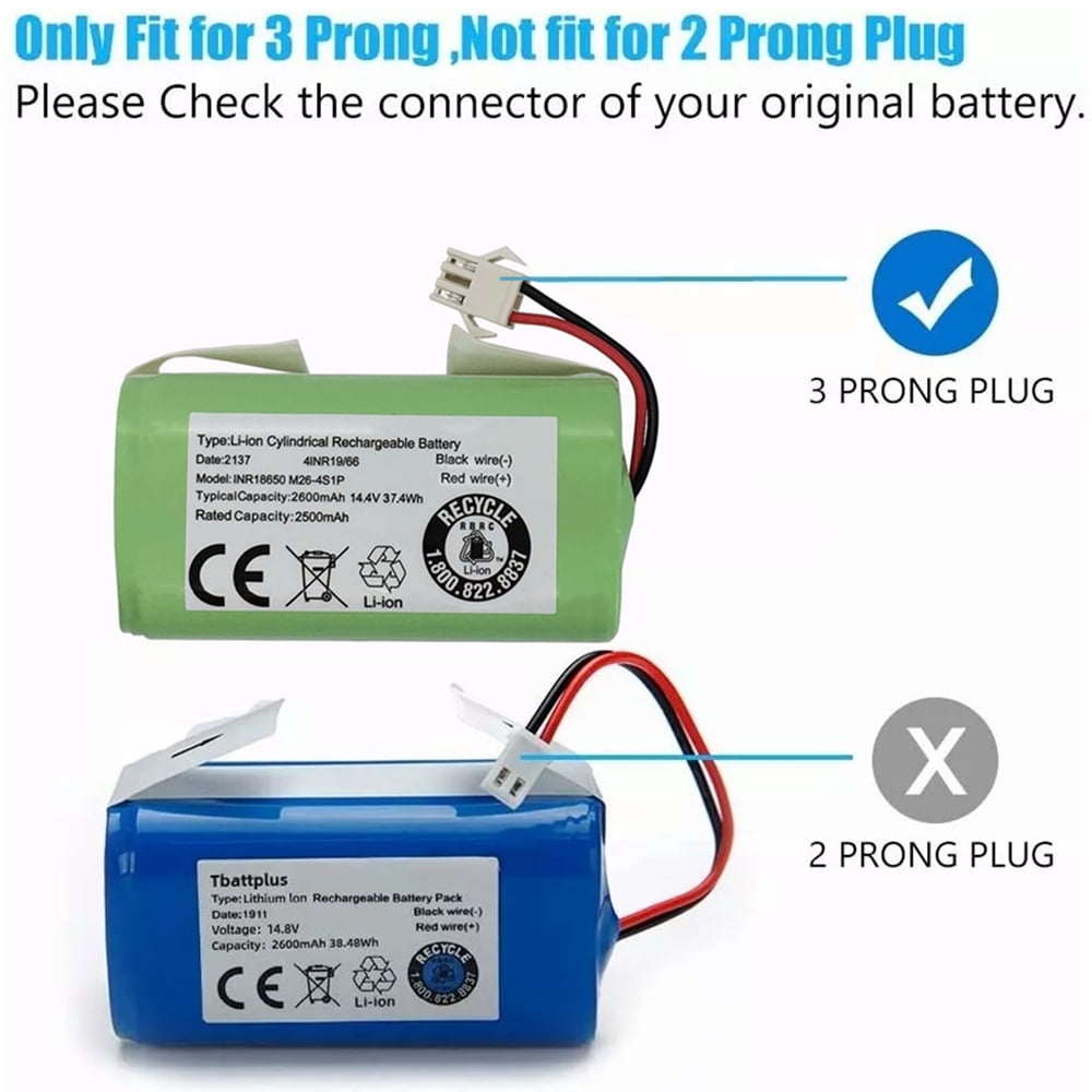 New Battery for Lubluelu SL60 Pro SL61 SL60D SL68 Plus,Yeedi K600 K602G K650 K652G K680 K700 K730 K800 K801 K802 Robot Vacuum