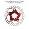 thumbnail image 4 of Road Bike Brake Disc With 6 Screws, Large Hollow Red Bike Floating Brake Disc For Replacement, 4 of 8