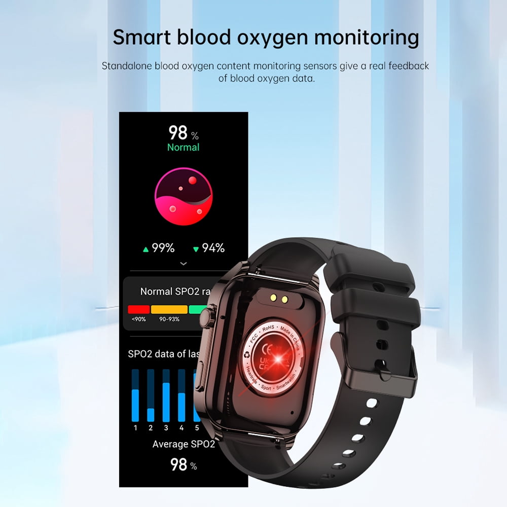 P99 Smart Bluetooth Talk Watch, Android and iPhone, IP68 waterproof, 1.91-inch HD screen, actimeter step monitor