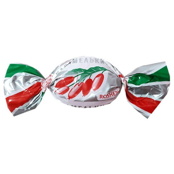 Roshen Hard Candies "Karamelkino" Barberry Kosher and Halal, Delicious, Flavorful hard Sweets Bulk Candy (1kg/2.204lb)