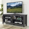 thumbnail image 2 of Kingfisher Lane Modern Wood TV Stand for TVs up to 58" in Charcoal Gray, 2 of 6