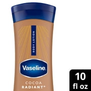 Vaseline Intensive Care Body Lotion for Dry Skin Cocoa Radiant Lotion Made with Ultra-Hydrating Lipids and Pure Cocoa Butter for a Long-Lasting, Radiant Glow, 10 fl oz