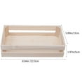 thumbnail image 3 of WORGEOUS Cesta de almacenamiento de madera Rectángulo de juguete pequeño Organizador de juguetes Canasta de almacenamiento simple para el hogar, 3 of 8