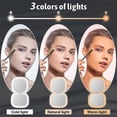thumbnail image 2 of (black)pocket Makeup Mirror With Magnification, Compact Mirror With Rechargeable And Dimmable Led, Gift For Girls/women, 2 of 5