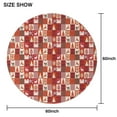 thumbnail image 6 of Red Christmas Patchwork Pattern Round Tablecloth 60"x60",Wrinkle Wipeable Table Cloth for Kitchen Dining Room Picnic Patio Party, 6 of 6