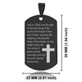 thumbnail image 2 of Stainless Steel Lead Us Prayer Dog Tag Pendant Necklace, 2 of 3