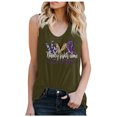 thumbnail image 1 of Hauts d'Été pour Femmes 2023 Mode Décontractée T-shirt Col en U Imprimé Blouse, 1 of 4