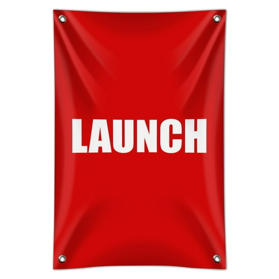 Red Launch Button Design Funny Home Business Office Sign