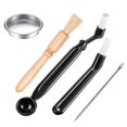 thumbnail image 2 of 2x Coffee Machine Cleaning Set Coffee Grinder Brush Coffee Machine Group Head Cleaning Brush With C, 2 of 5