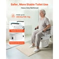 thumbnail image 4 of VEVOR Raised Toilet Seat with Arms, 300 lbs Load Capacity, 3-Level Adjustable Height, Widened Commode Elevated Toilet Seat Riser with Padded Handles for Seniors, Elderly, Handicap, Disabled, Adults, 4 of 9