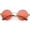 Gold / Red, variant on Oversize Round Sunglasses Engraved Metal Arm Cutout Color Tinted Lens 53mm (Gold / Red)
