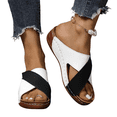 thumbnail image 2 of YOUYEDIAN Sandals Women Summer Backless Fashion Open Toe Breathable Versatile Comfy Flats Casual Slip On Beach Outdoor Sandals, 2 of 5