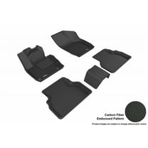 3D MAXpider 2015-2018 Fits Audi Q3 1st Row 2nd Row Kagu Carbon Fiber Embossed Pattern Black Floor Mat L1AD03901509