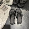 thumbnail image 1 of Chanclas cómodas con plataforma, zapatos de mujer, zapatos de playa para exteriores, zapatillas, sandalias informales cómodas a la moda para mujer, zapatillas 39 Gao Jinjia LED, 1 of 2