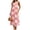 Hot Pink, variant on Tqcoqu Womens Summer Boho A-Line Maxi Dress Casual Color Block Sundress Sleeveless Beach Vacation Coverups