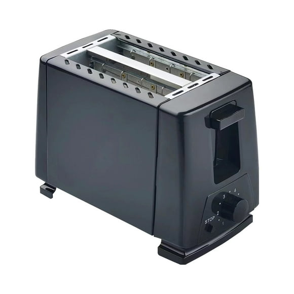 Boreal Craft Oaster 2 Slices Stainless Steel Double Slot Toaster With Bun Attachment Function 7 110v Bread compatible with Machine Toastmaster Toaster Sandwich Sleeves Bend Timer Baking compatible