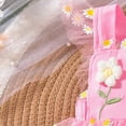 thumbnail image 4 of TOWED22 Baby Girl Clothes Newborn Romper Dress Infant Lace Ruffle Sleeveless Summer Outfits with Headband 0-12 Months Pink,3-6 M, 4 of 7