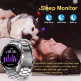 thumbnail image 3 of Relojes inteligentes para hombres, reloj inteligente con llamadas Bluetooth (responder/marcar llamadas), reloj rastreador de actividad física HD de 1,28" para teléfonos Android/iOS, 3 of 8