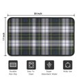 thumbnail image 5 of Blue Green Plaid Checkered Pattern Door Rugs,Washable Non Slip Door Mats Indoor,Decorative Door Mats,Entry Mat Indoor for Entrance,Bedroom,Kitchen,Bathroom,30"x17", 5 of 6