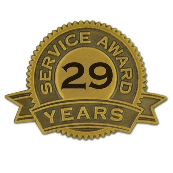 PinMart's 29 Year of Service Award Lapel Pin - 1 Piece