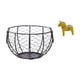 thumbnail image 1 of Cesta de huevos,Cesta multiusos para huevos,cesta tejida de alambre de hierro,Cesta de almacenamiento de alambre para huevos Cesta de almacenamiento portátil,Figura de escritorio,Estatuas, 1 of 8