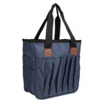 thumbnail image 5 of Yajisi Oxford Cloth Knitting Storage Bag, Portable Yarn Organizer for Crochet Needles, Sewing Supplies Tote Case for Crafting, Travel Knitting Project Carrier with Multiple Pockets - Denim Blue, 5 of 5