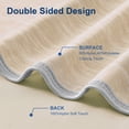 thumbnail image 2 of Teler Cooling Blanket Twin Size 60" x 80", Breathable Soft Summer Blanket for Hot Sleepers, Beige, 2 of 7