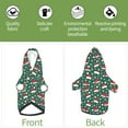 thumbnail image 6 of KLL Santa Hat Joy Green Festive for Basic Dog Hoodie - Pet Hoodie Sweater with Leash Hole - Cute Dog Sweatshirt - Pet Clothes Hooded Sweatshirt for Dog & Cat -X-Small, 6 of 8