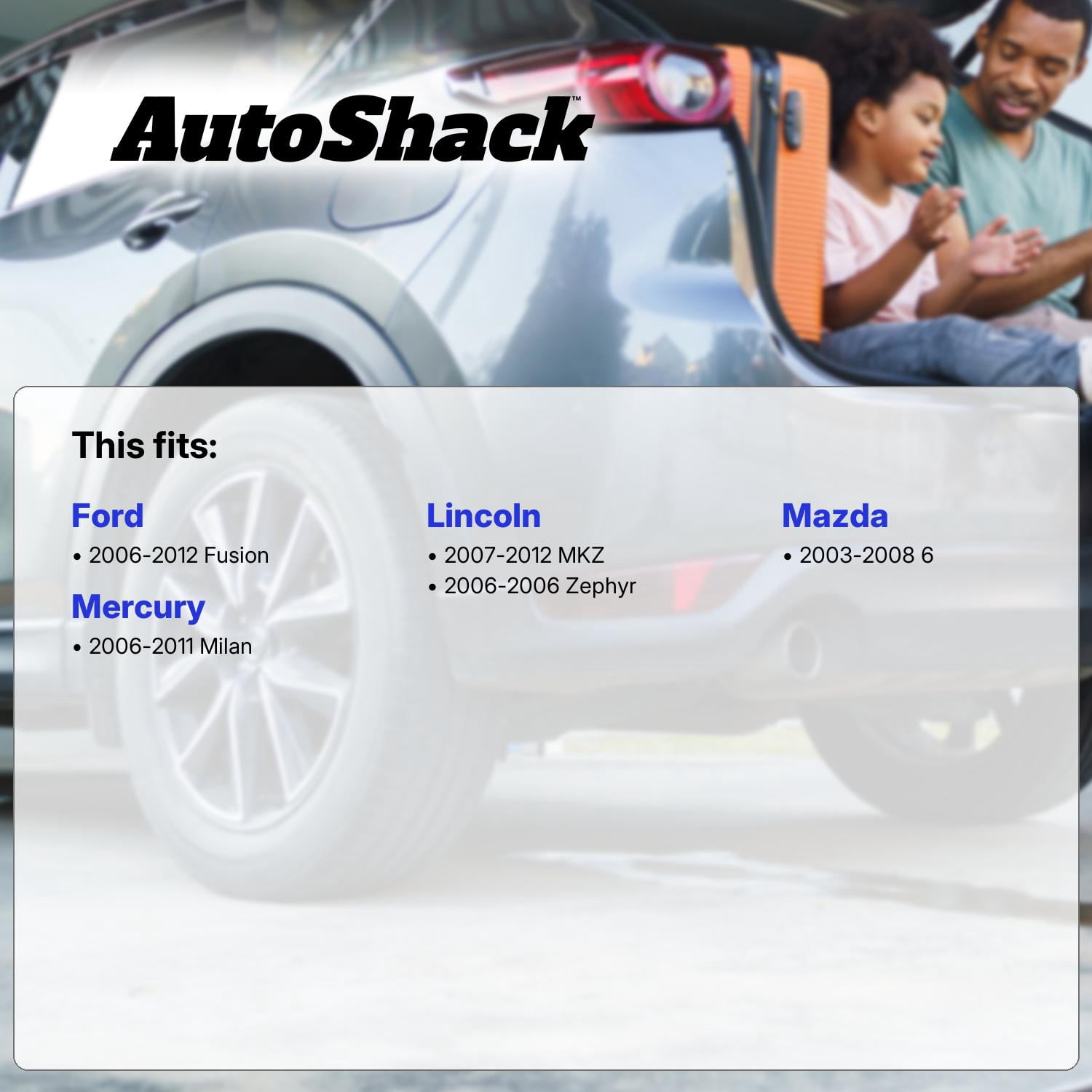 AutoShack Front or Rear Wheel Bearing and Hub Repair - Driver or Passenger Side for Ford & Lincoln, Fusion 2006-2012 MKZ 2007-2012, AWD FWD L4 2.3L 2.5L V6 3.0L 3.5L - 5-Lug, Without ABS