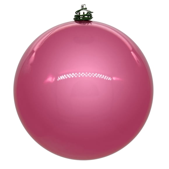 Adorno Vickerman de Bola Perla Rosa UV Perforada 3cm 12/Paquete