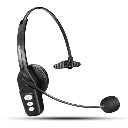 Bluetooth Headset V5.0, Pro Wireless Headset High Voice Clarity with Noise Canceling Mic
