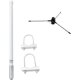 thumbnail image 1 of Antena VHF de fibra de vidrio de 17 pulgadas con base de radio Ham con kit de plano de tierra, cotor SO239 de 136-174 MHz para transceptor móvil, HT, repetidor, cáner, radios VHF marinos, 1 of 5