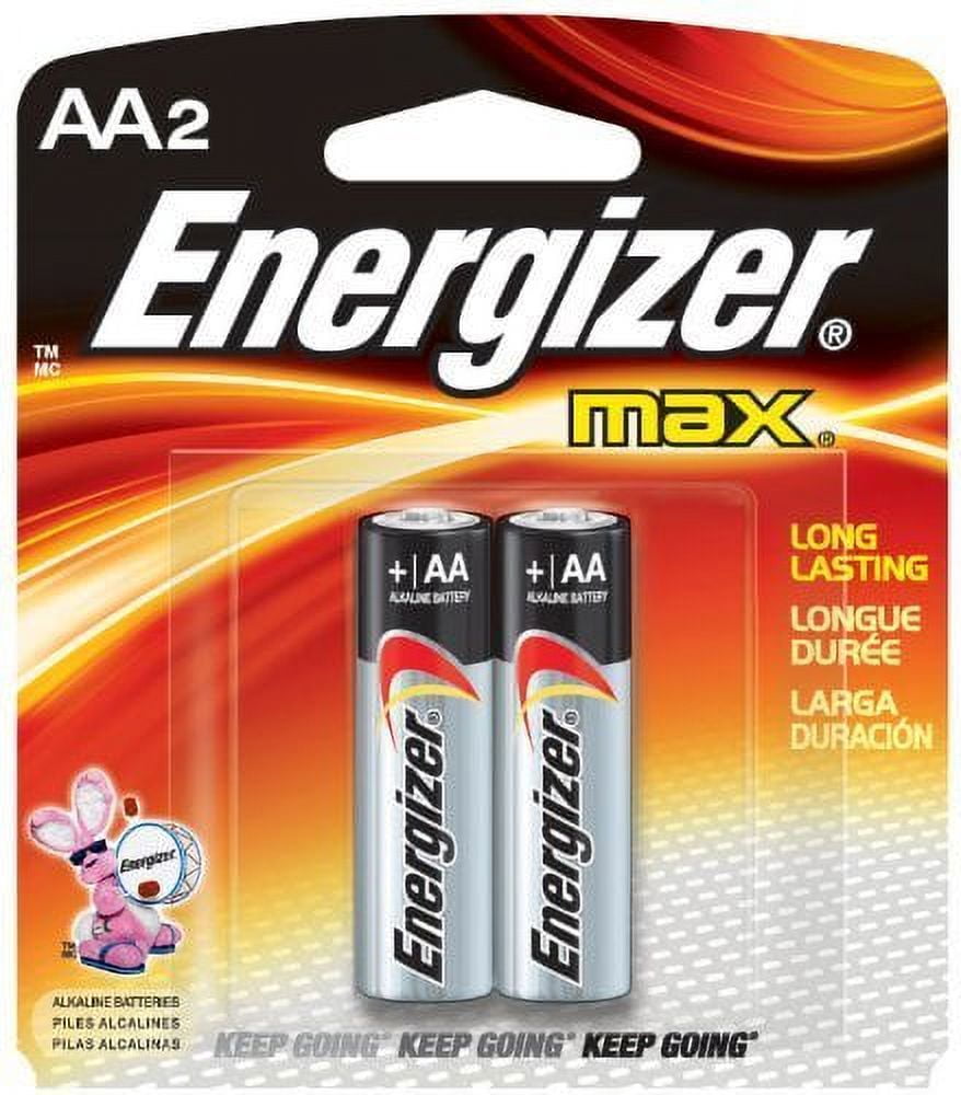 Energizer AA Size Alkaline General Purpose Battery, AA - Alkaline - 1.5 V  DC - 24 - 2 Packs (48 Batteries Total)