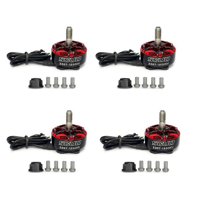 YSIDO 4Pcs 2207 1850KV Brushless Motor For 7/8inch FPV Racing Drone