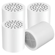 HOTBEST 4Pcs 20 Stage Shower Filter Replacement Cartridge Universal Hard Water Filter Cartridge Easy Install Shower Head Filters Water Softener Removing Chlorine Fluoride Heavy Metal Skin