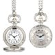 thumbnail image 1 of Reloj de bolsillo vintage de moda Aleación Número romano Reloj con pantalla de hora dual Collar Relojes de cadena, 1 of 3
