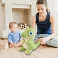 thumbnail image 4 of ​11in Removable-Cover Dino Plush w/ Safety Eyes - Green/Yellow UltraSoft Nursery & Sensory Gift Bundle (3+ Years)​​ Green, 4 of 6