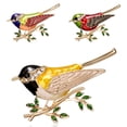 thumbnail image 1 of Piezas de moda europeas y americanas, broche de pájaro, rama, pintura al óleo, joyería de aleación animal, punto de perforación, alfileres finos, 1 of 5