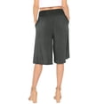 thumbnail image 3 of Stretch Is Comfort Women's and Plus Size Stretch (Rayon) Cropped Gaucho with Pockets| Small- 5x, 3 of 6